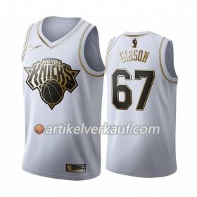 NBA New York Knicks Trikot Taj Gibson 67 Nike 2019-2020 Weiß Golden Edition Swingman - Herren